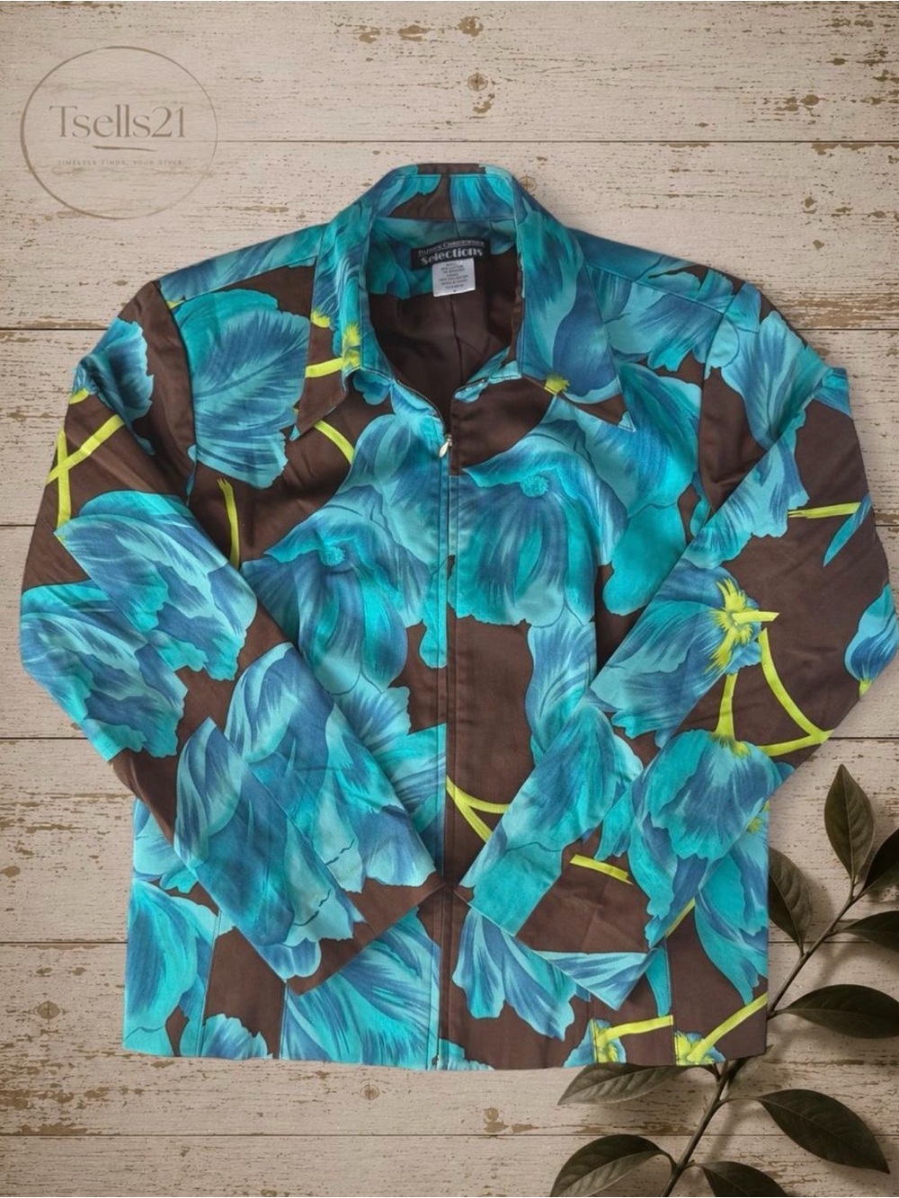 Patrick Christopher Selections Vintage Y2K Floral Full-Zip Jacket - Size M